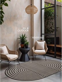 Čierny/krémovobiely vnútorný a vonkajší koberec 160x230 cm Haringey Woodfield – Ted Baker