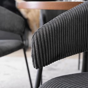 PROXIMA.store - Čalúnená jedálenska stolička TINKA FARBA: čierna