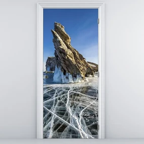 Fototapeta na dvere - Ľadová skala (95x205cm)