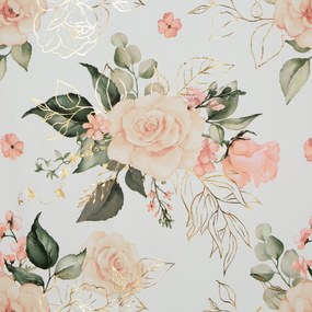 ZÁVES NA PÁSKE ROSE 135X270 CM VZOROVANÁ