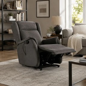 Polohovacie kreslo čierne, elektrické TV-L8902 BK3