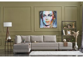 Béžová rohová pohovka (ľavý roh) Fly – Balcab Home