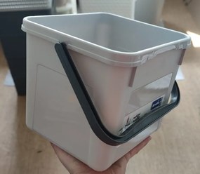 2. akosť - Nádoba na prací prášok, granule alebo bioodpad – 4,5l DETERGENT sivý (bez vrchnáka)