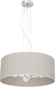 Závesné svietidlo Lino, 1x ľanové tienidlo, (fi 50cm), w