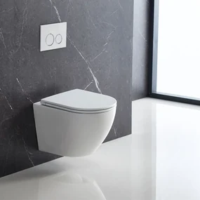 Mereo Mereo, WC závesné kapotované, Smart Flush RIMLESS, 495x360x370, keramické, vr. sedátka CSS113S, MER-VSD82T1