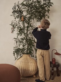 Ferm Living Vianočné ozdoby z ratanu Bell Baubles – set 3 ks