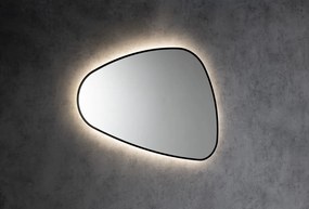 Sapho Sapho, ELENA LED podsvietené zrkadlo 20W, 68x96cm, čierna mat, 30574CI