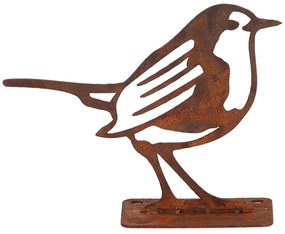 Záhradná kovová figúrka Rumi, 10x12,5x3,5 cm, hnedá