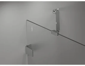 Mexen Lunar, výklopný sprchový kút ľavý 95 x 90 cm, 8mm číre sklo, chrómový profil, 834-095-090-01-00-L