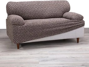 Bielastické poťahy VENEZIA hnedá trojkreslo (š. 170 - 220 cm)