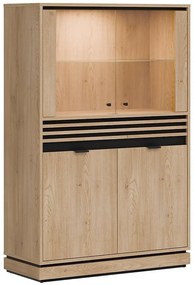 Vitrína nízky L/P Ferro FE04 dub crem torro