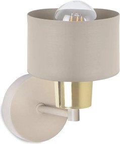 Nástenné svietidlo Panta 1, 1x béžové kovové tienidlo, g