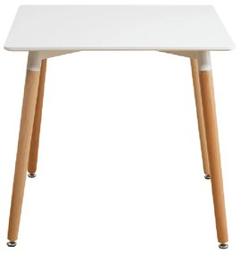 Jedálenský stôl Dirrax 3 (biela + buk) (pre 4 osoby). Vlastná spoľahlivá doprava až k Vám domov. 1034629