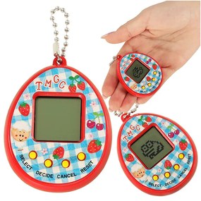 KIK KX7929_5 Hračka Tamagotchi elektronická hra vajíčko červená