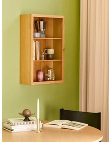 Závesná vitrína v dekore duba v prírodnej farbe 50x80 cm Panorama – Hübsch