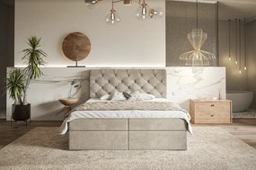 PROXIMA.store - Kontinentálna boxspring posteľ MAGGIE ROZMER: 120 x 200 cm, TYP MATRACA: BONELLOVÉ PRUŽINY, VRCHNÝ MATRAC (TOPPER): BEZ TOPPERU