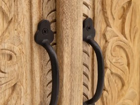 furniture-nabytek.cz - Masívna kúpeľňová skrinka Santa Cruz z mango dreva, prírodná – 80×40×80 cm