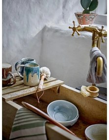 Modrý/béžový hrnček z kameniny 450 ml Yori – Bloomingville