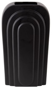 PRESENT TIME Malá váza Arc čierna 11,5 × 6,3 × 18,4 cm