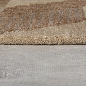 Flair Rugs, Kusový koberec Moda Asher Natural, 120x170, hnedá, chodba / predsieň