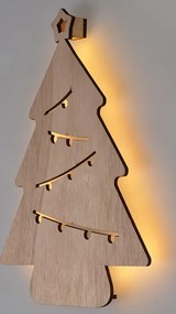 LED nástenná dekorácia vianočný stromček