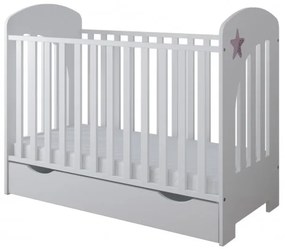 Detská postieľka STAR 120x60, so zásuvkou- VIAC FARIEB