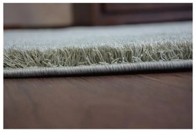 Luxusný kusový koberec Shaggy Azra zelený kruh 100cm
