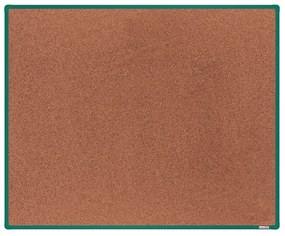 Korková nástenka boardOK v hliníkovom ráme, 1500 x 1200 mm, zelený rám