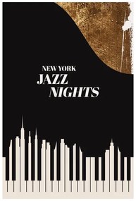 Plagát, Obraz - Kubistika - NY Jazz, (40 x 60 cm)