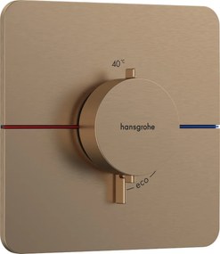 Hansgrohe ShowerSelect Comfort Q, termostat pod omietku, kartáčovaný bronz, HAN-15588140