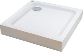 Almagro 100x100x13,5 cm Štvorcová, akrylová sprchová vanička, so sifonom