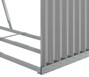 Držiak na polená bledosivý 120x45x140 cm pozinkovaná oceľ