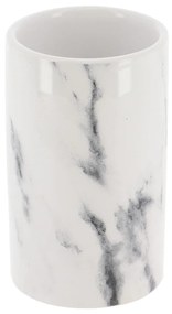 Kúpeľňový pohár Nardi Marble, biela, 200 ml
