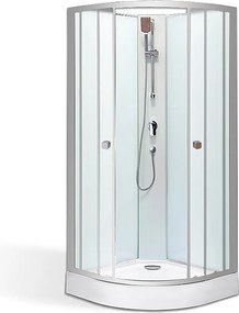 Roltechnik Outlet Štvrťkruhový sprchový box NOVA ROTH-Variant: rozmery: 90x90 cm - (NOVA-900 - 4000943), ROTH-Profily: profily: brillant, výplň: Matt…