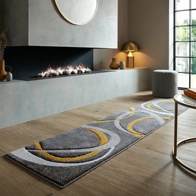 Okrovožlto-sivý behúň 60x230 cm Elude Orb – Flair Rugs