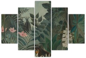 Obraz - Henri Rousseau, The Equatorial Jungle, reprodukcia (150x105 cm)