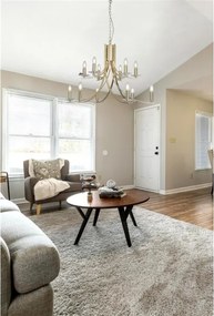 Searchlight 41612-12SB - Závesný luster na reťazi ASCONA 12xE14/60W/230V