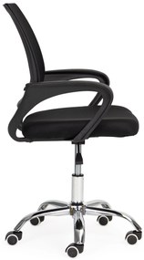 ModernHome Kancelárska stolička čierna - 5 koliesok