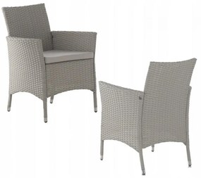 Set záhradného nábytku sivý GARDENLINE