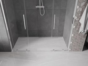 Mexen Velar L Duo, posuvné sprchové dvere do otvoru 180 cm, 8mm číre sklo, chrómová, 871-180-003-02-01