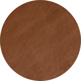 Ayyildiz, Kusový koberec Sky 5400 Brown kruh, 200x200 (priemer) kruh, hnedá, obývacia izba