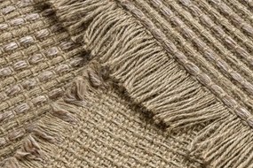 Koberec JUTE 3652 so strapcami, tmavobéžový