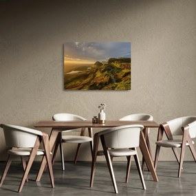 Sklenený obraz pohoria (70x50 cm)