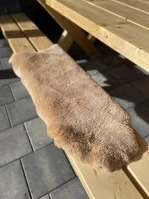 Ovčia kožušina béžová strihaná Kožušina: M- 110x65 cm