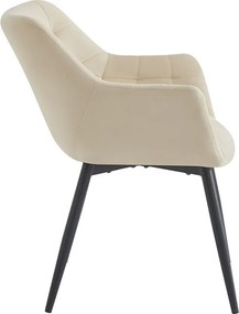 Elegantná čalúnená stolička s podpierkami rúk Jarine - 63*62*80 cm
