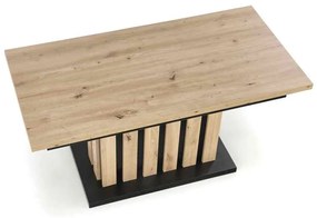 Konferenčný stolík Baretti, dub artisan / čierna