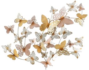 Kovová nástenná dekorácia 132x95.5 cm Butterflies - Mauro Ferretti