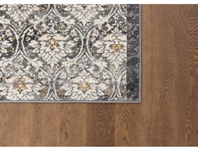 Tmavosivý/slonovinový behúň 80x250 cm Soft Viskan – FD