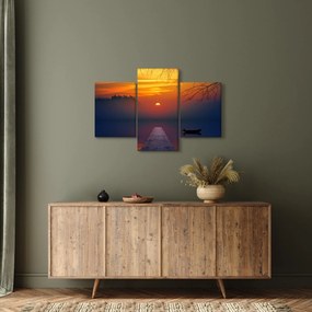Obraz mostu pri západe slnka (90x60 cm)