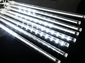 Vianočné LED kvapkajúce cencúle - 8ks, 20cm, rôzne farby na výber Farba: Teplá biela